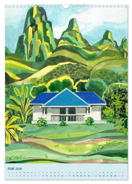 MERVEILLEUSE MOORÉA (CALVENDO Calendrier mensuel 2026)