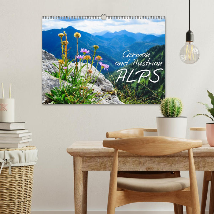 German and Austrian Alps (CALVENDO Monthly Calendar 2026)