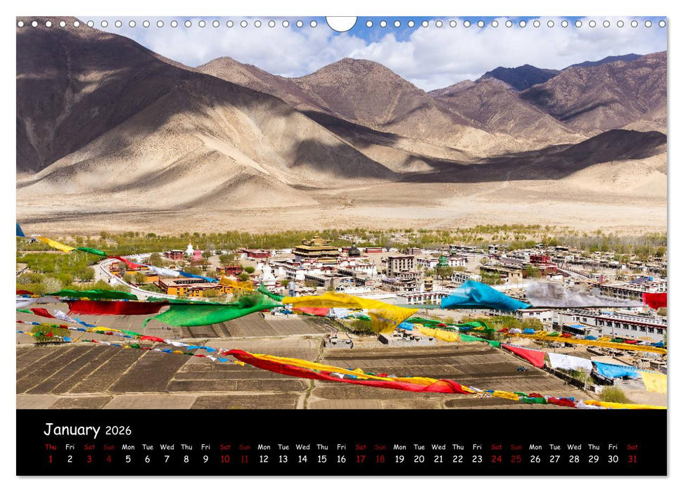 Tibet Land of Legends (CALVENDO Monthly Calendar 2026)