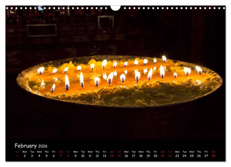 Tibet Land of Legends (CALVENDO Monthly Calendar 2026)