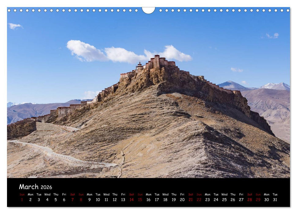 Tibet Land of Legends (CALVENDO Monthly Calendar 2026)