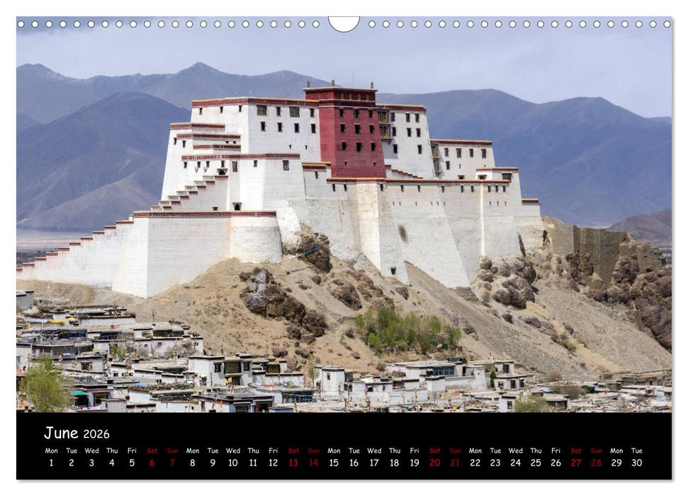 Tibet Land of Legends (CALVENDO Monthly Calendar 2026)