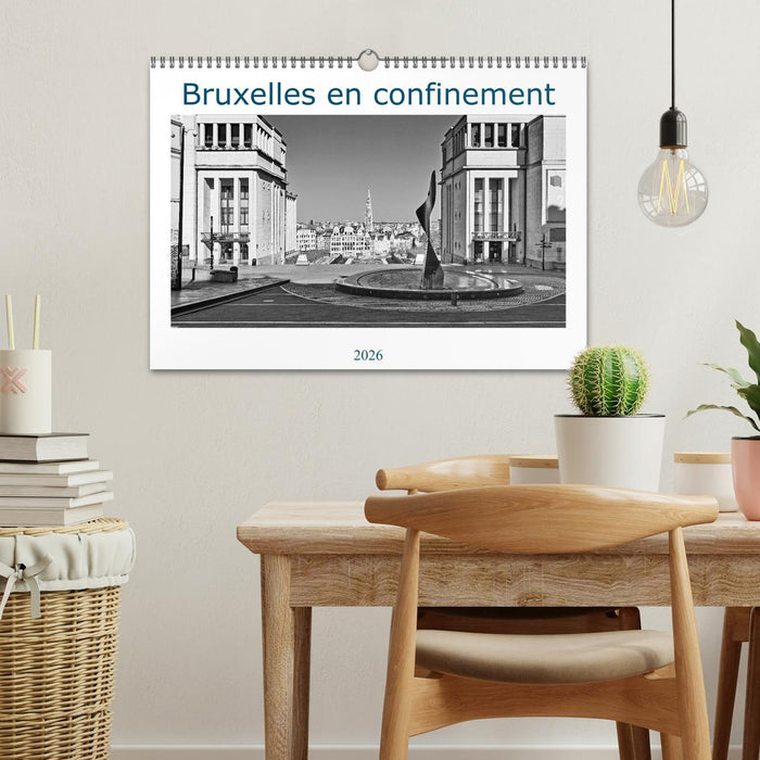 Bruxelles en confinement (CALVENDO Calendrier mensuel 2026)