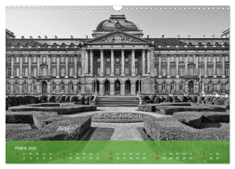 Bruxelles en confinement (CALVENDO Calendrier mensuel 2026)