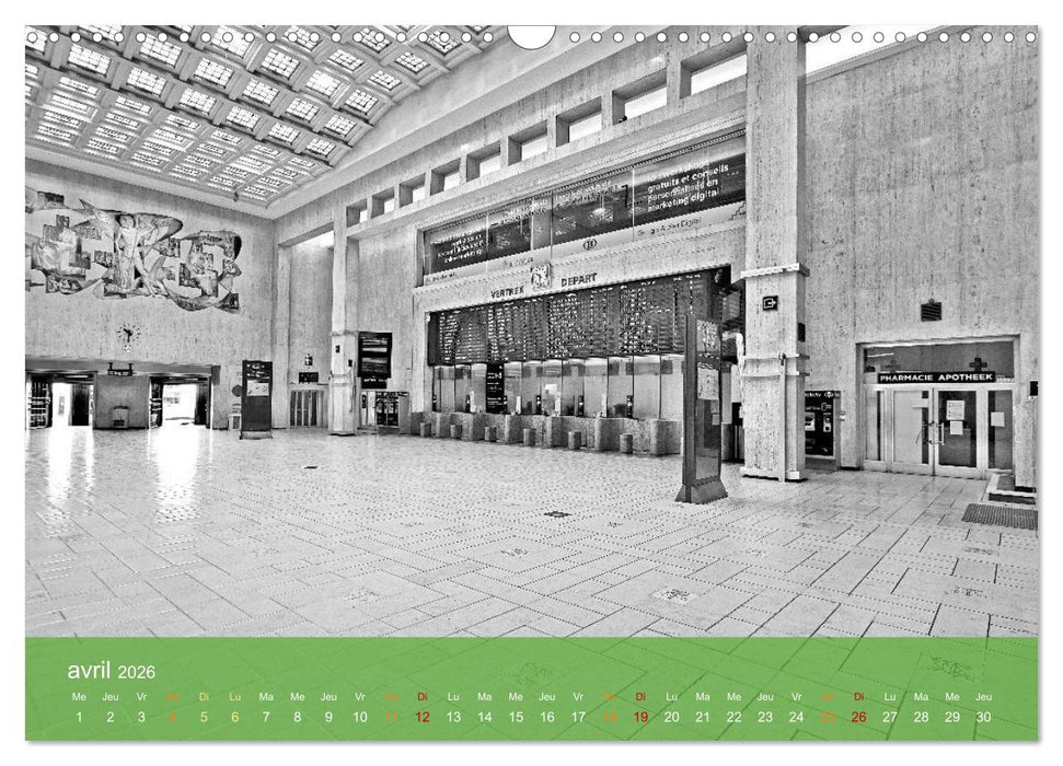 Bruxelles en confinement (CALVENDO Calendrier mensuel 2026)