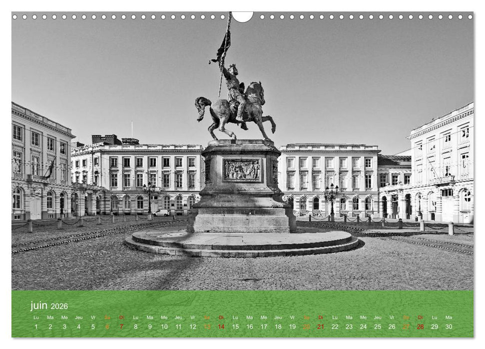 Bruxelles en confinement (CALVENDO Calendrier mensuel 2026)