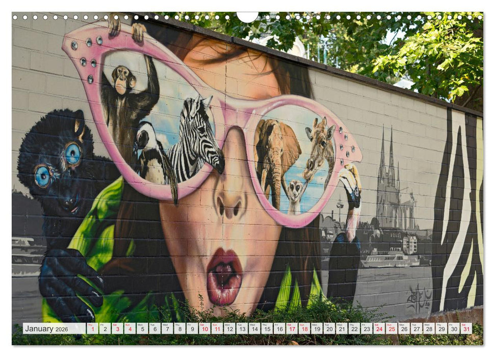 COLOGNE STREETART GALLERY (CALVENDO Monthly Calendar 2026)