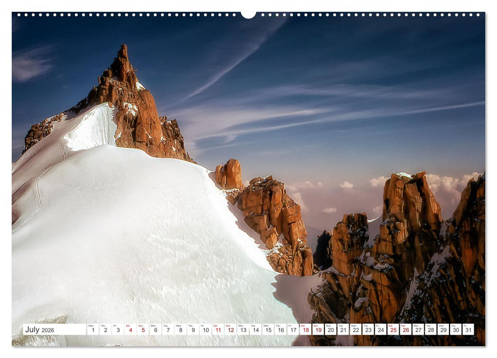 A trip to the roof of Europe. The Mont-Blanc massiv (CALVENDO Premium-Calendar 2026)