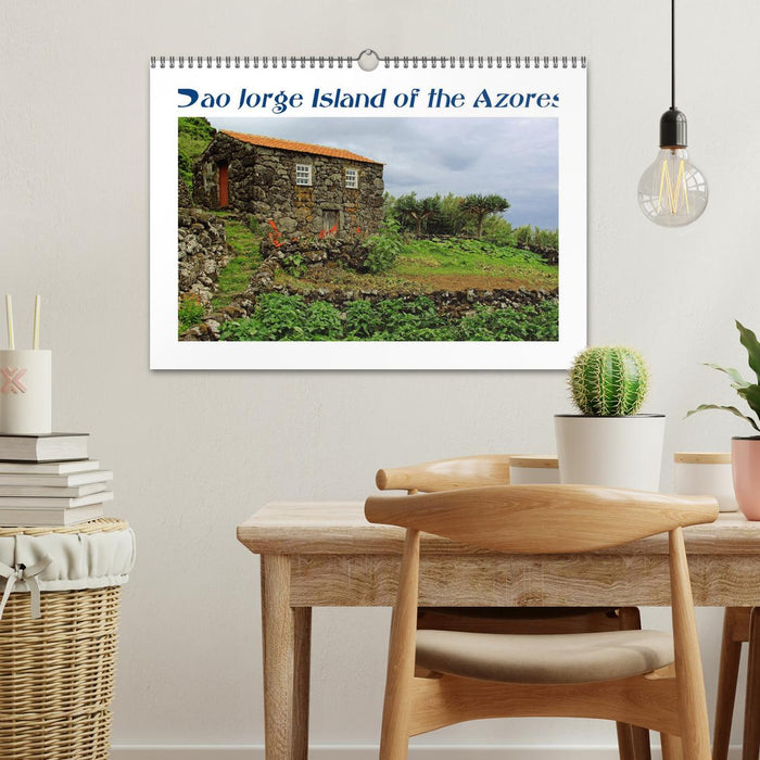 Sao Jorge Island of the Azores - fantastic fajas on the greenest island of Portugal (CALVENDO Monthly Calendar 2026)