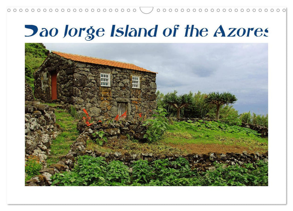 Sao Jorge Island of the Azores - fantastic fajas on the greenest island of Portugal (CALVENDO Monthly Calendar 2026)