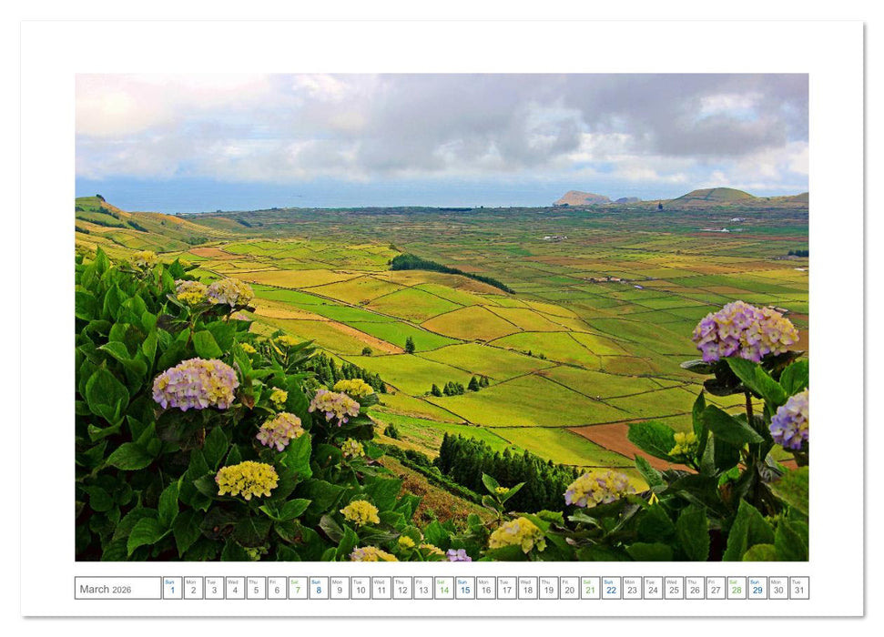 Archipelago of the Azores in the North Atlantic Ocean (CALVENDO Monthly Calendar 2026)