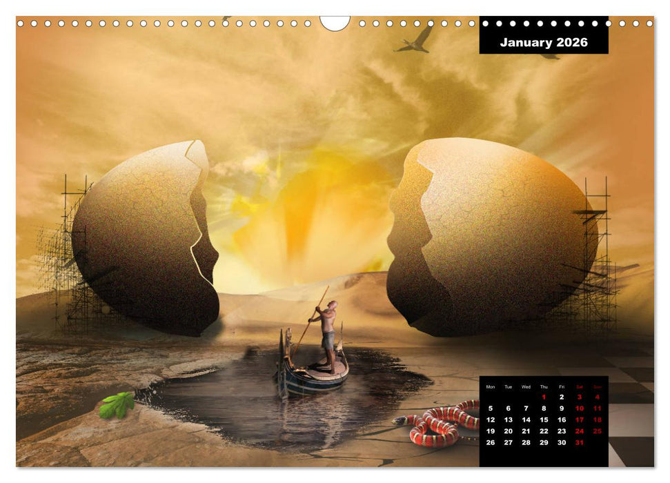 Dray's Re-Masters (CALVENDO Monthly Calendar 2026)