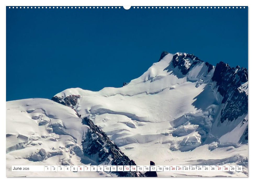 A trip to the roof of Europe. The Mont-Blanc massiv (CALVENDO Monthly Calendar 2026)