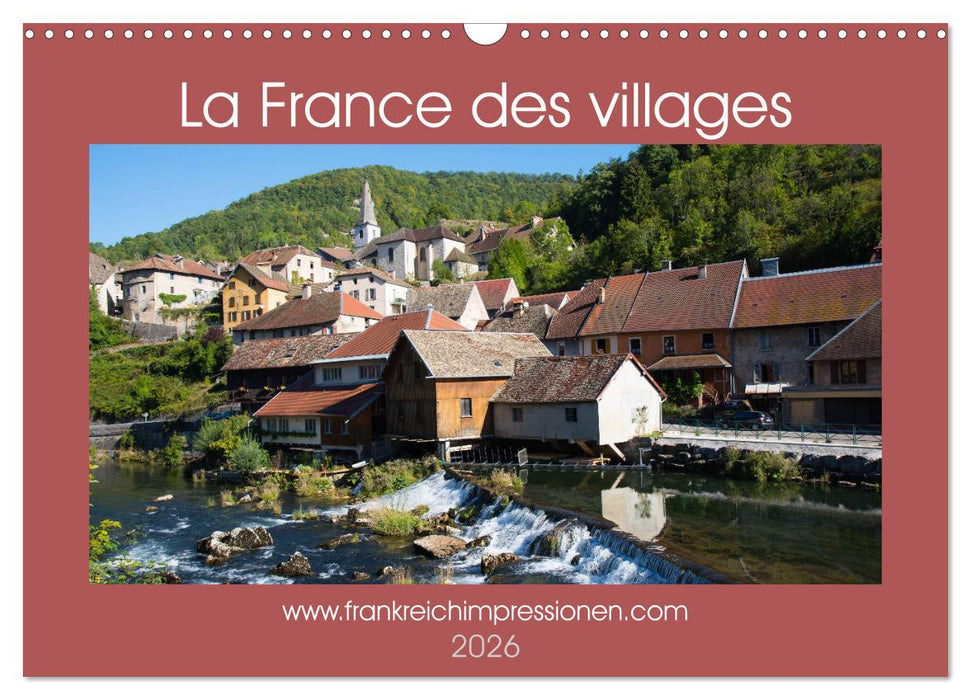 La France des villages (CALVENDO Calendrier mensuel 2026)
