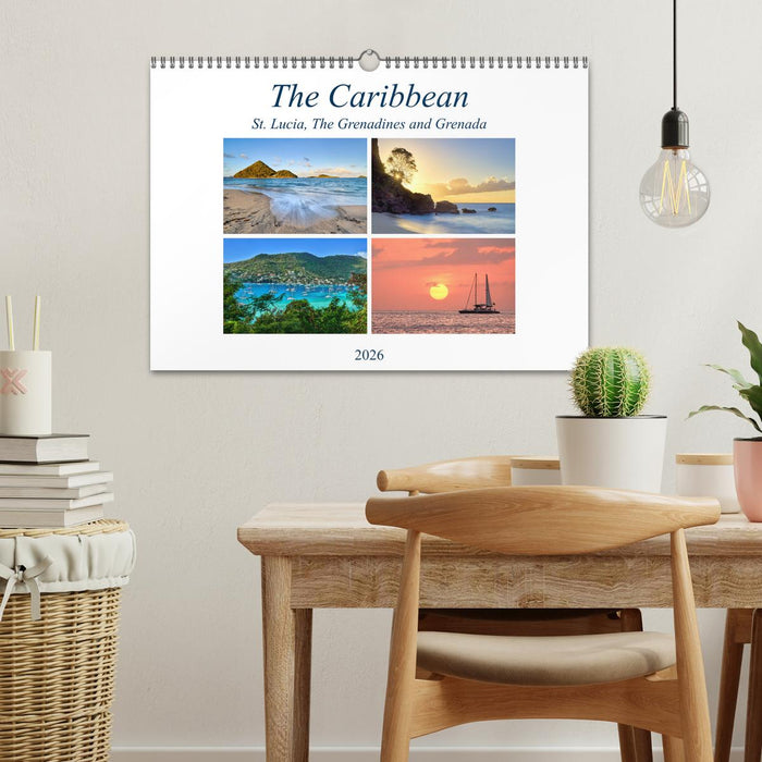 The Caribbean - St. Lucia, The Grenadines and Grenada (CALVENDO Monthly Calendar 2026)