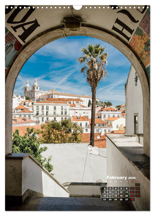 Cityscapes of Lisbon (CALVENDO Monthly Calendar 2026)