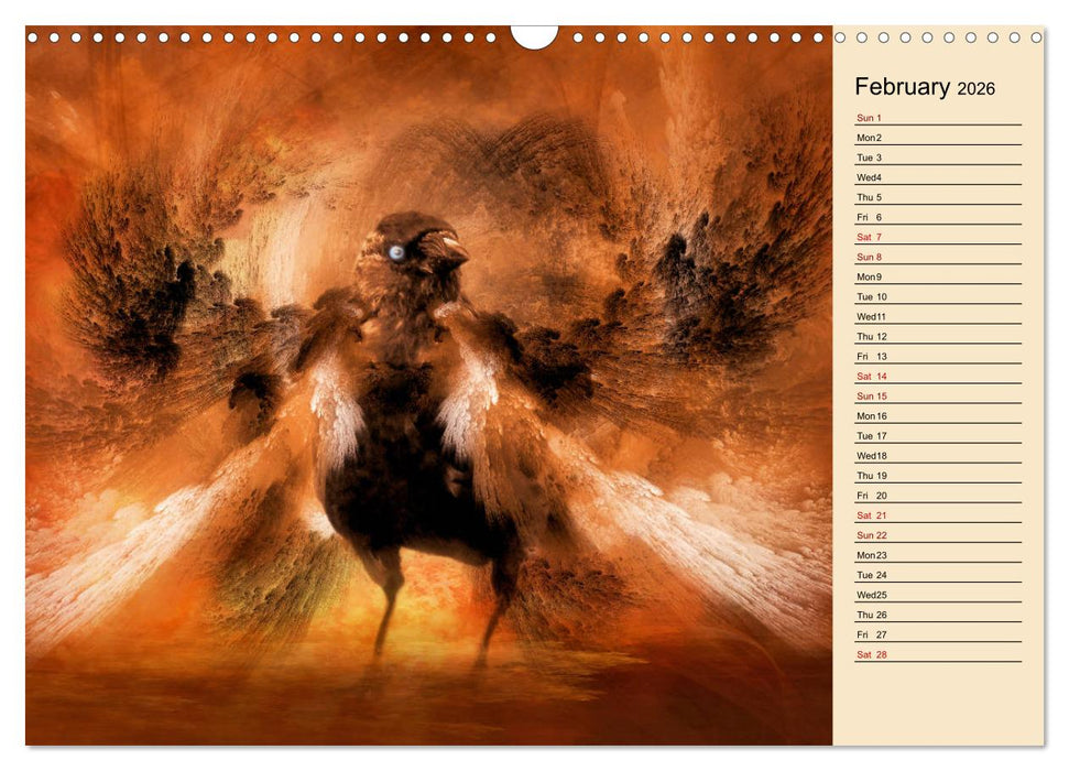 Fractalized creatures (CALVENDO Monthly Calendar 2026)