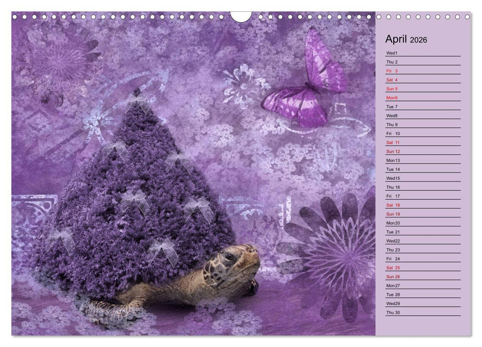 Fractalized creatures (CALVENDO Monthly Calendar 2026)