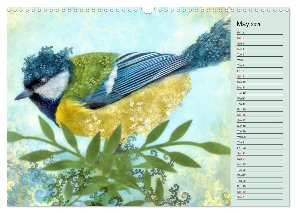 Fractalized creatures (CALVENDO Monthly Calendar 2026)