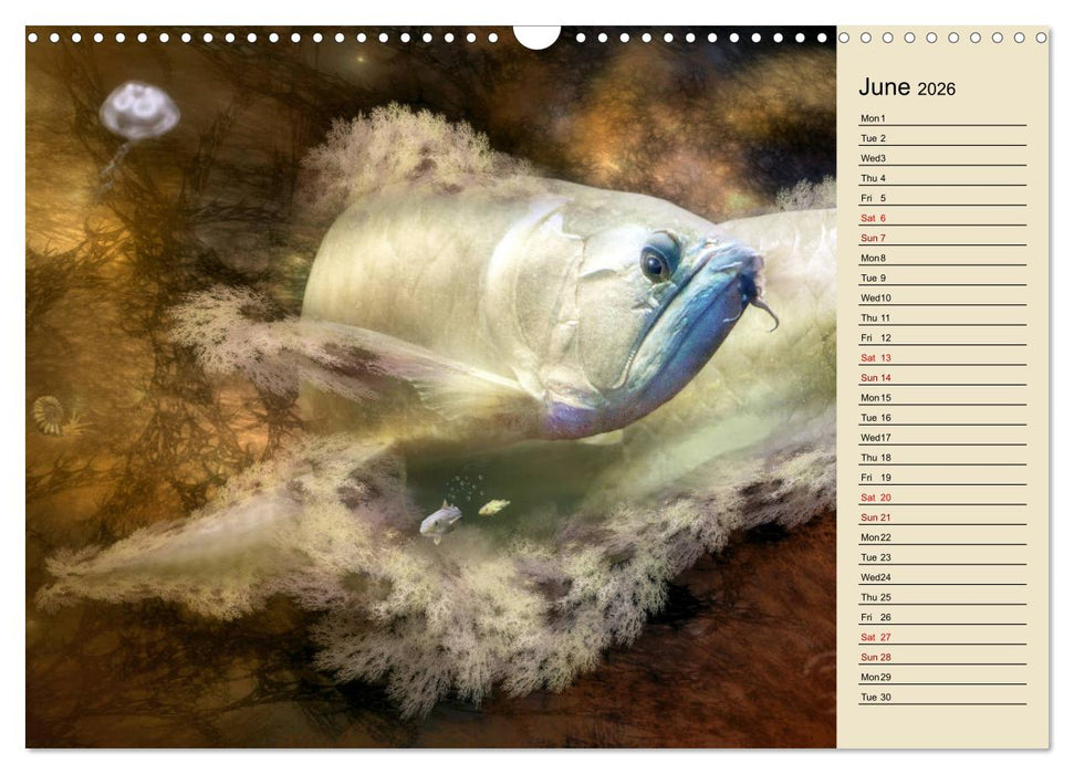 Fractalized creatures (CALVENDO Monthly Calendar 2026)
