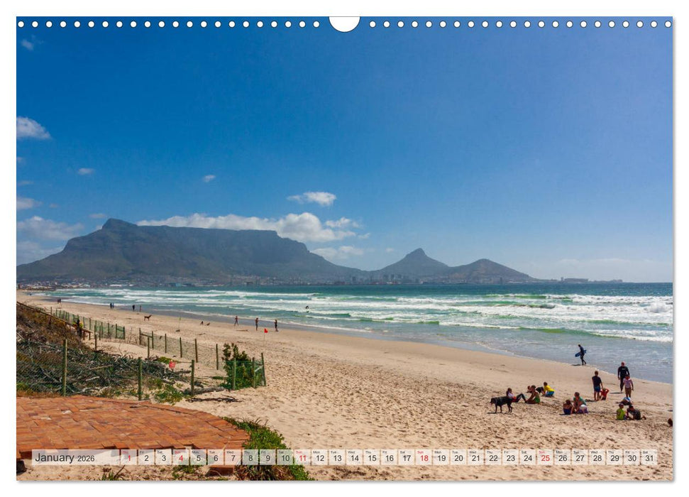 Cape Town and the Cape Region (CALVENDO Monthly Calendar 2026)