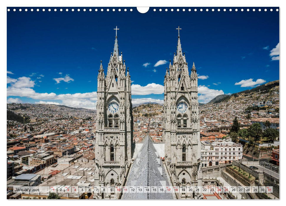 South America - From Quito to Rio (CALVENDO Monthly Calendar 2026)