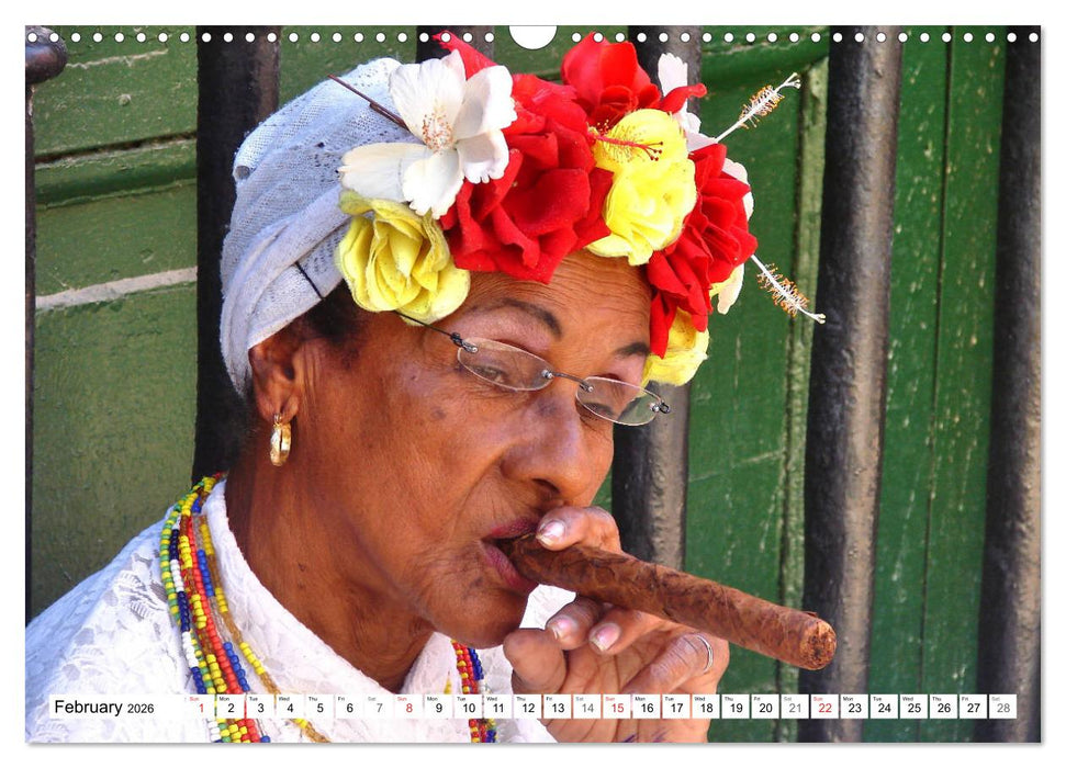Cuban Cigars - Blue haze in Havana (CALVENDO Monthly Calendar 2026)