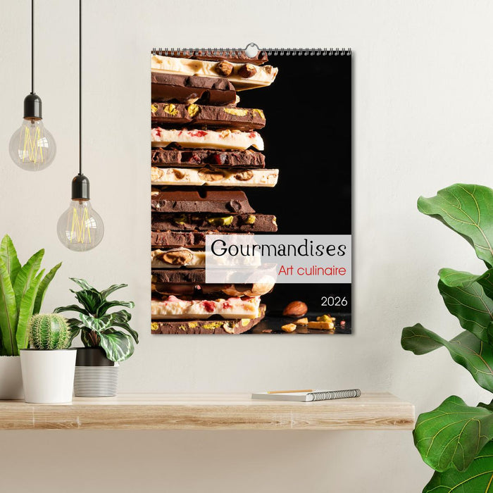 Gourmandises - Art culinaire (CALVENDO Calendrier mensuel 2026)