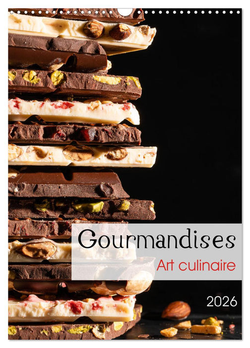 Gourmandises - Art culinaire (CALVENDO Calendrier mensuel 2026)