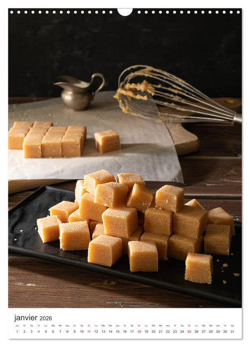 Gourmandises - Art culinaire (CALVENDO Calendrier mensuel 2026)