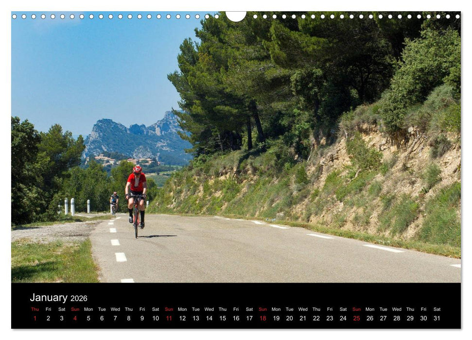 Mont Ventoux by race bike (CALVENDO Monthly Calendar 2026)