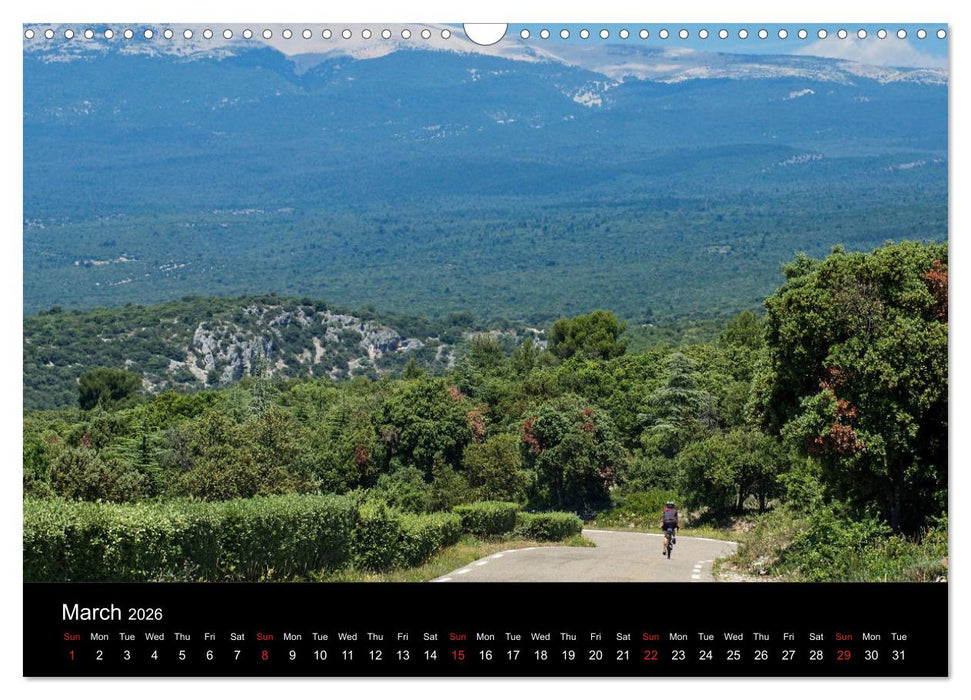 Mont Ventoux by race bike (CALVENDO Monthly Calendar 2026)