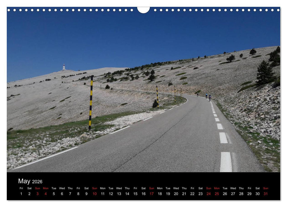 Mont Ventoux by race bike (CALVENDO Monthly Calendar 2026)