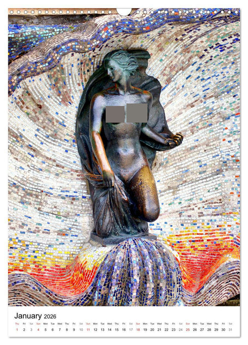 Baltic Beauties - Erotic sculptures on the Baltic coast (CALVENDO Monthly Calendar 2026)