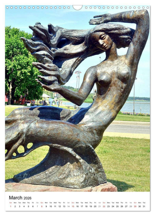 Baltic Beauties - Erotic sculptures on the Baltic coast (CALVENDO Monthly Calendar 2026)