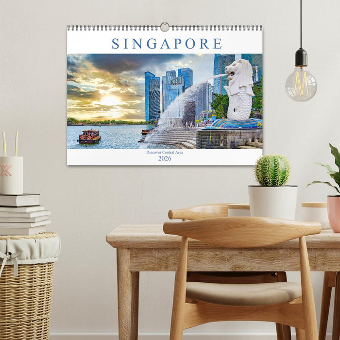 Singapore - Discover Central Area (CALVENDO Monthly Calendar 2026)