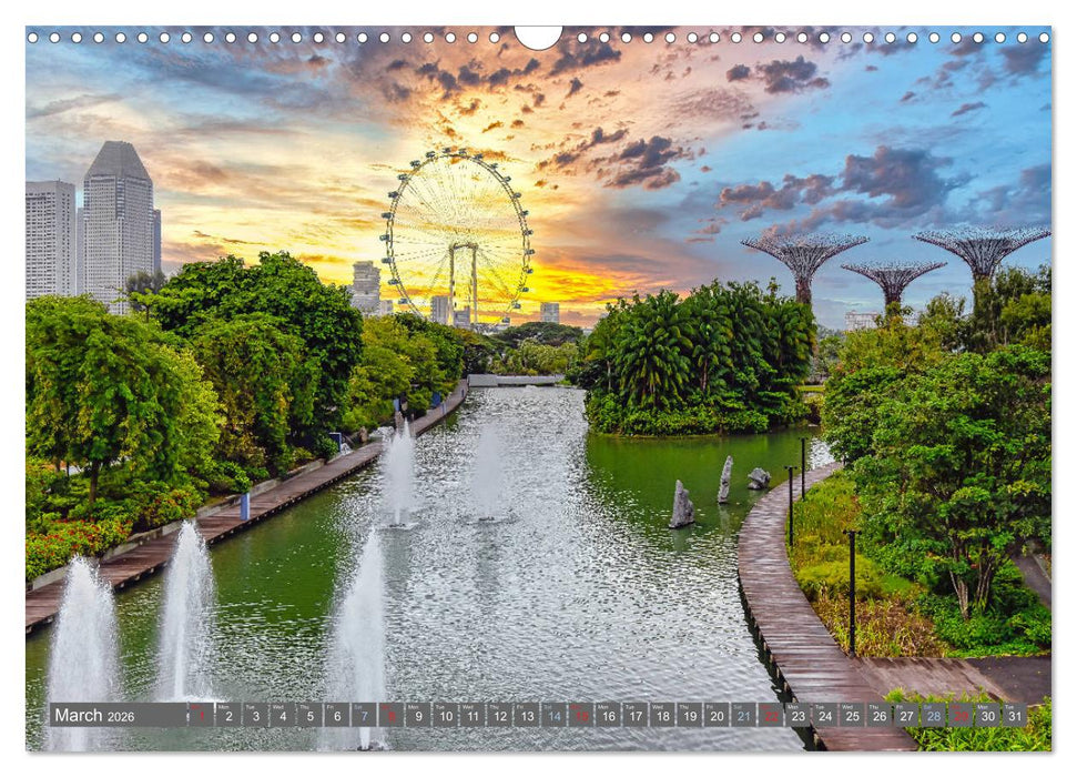 Singapore - Discover Central Area (CALVENDO Monthly Calendar 2026)