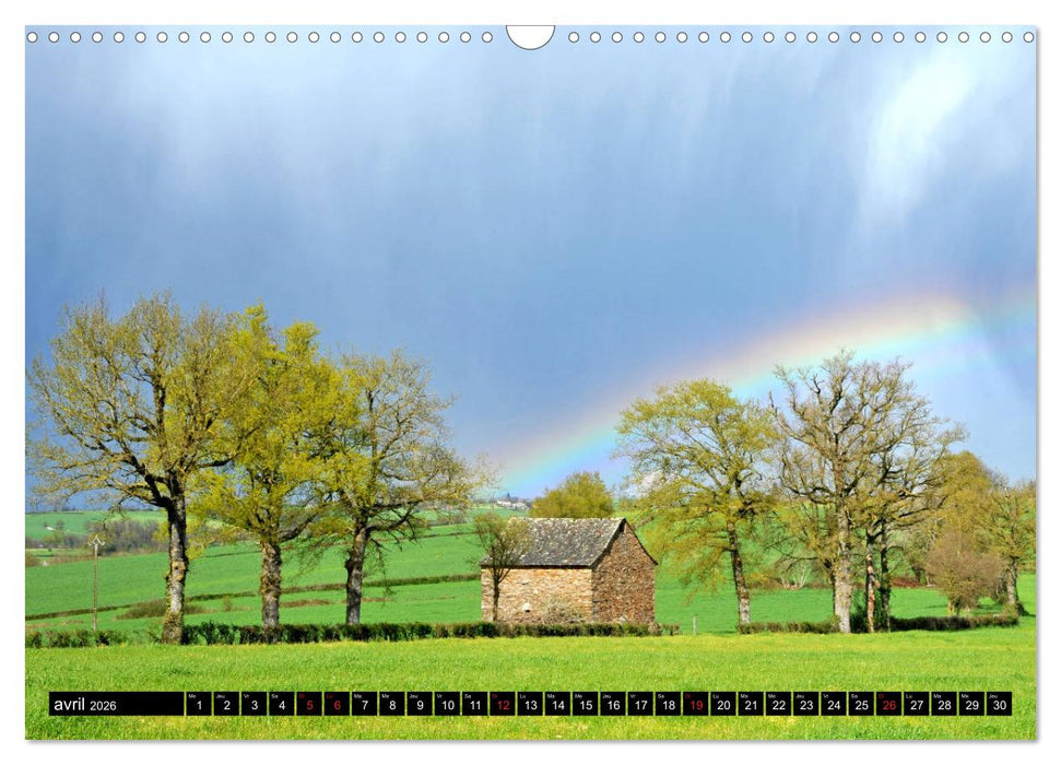 Collection Terre AVEYRON (CALVENDO Calendrier mensuel 2026)