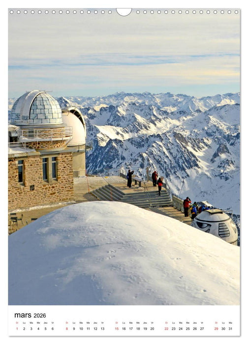 PIC DU MIDI Pyrénées (CALVENDO Calendrier mensuel 2026)