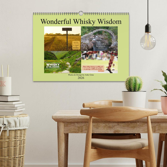 Wonderful Whisky Wisdom (CALVENDO Monthly Calendar 2026)