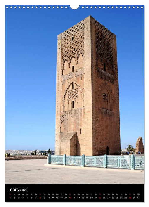 Collection MAROC RABAT (CALVENDO Calendrier mensuel 2026)