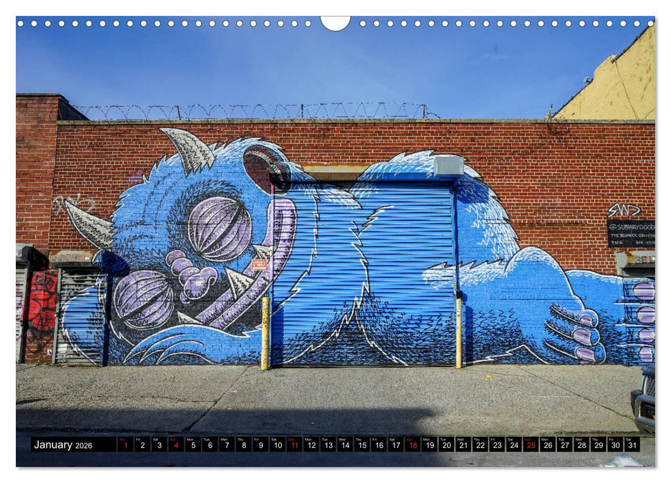NYC Street Art (CALVENDO Monthly Calendar 2026)