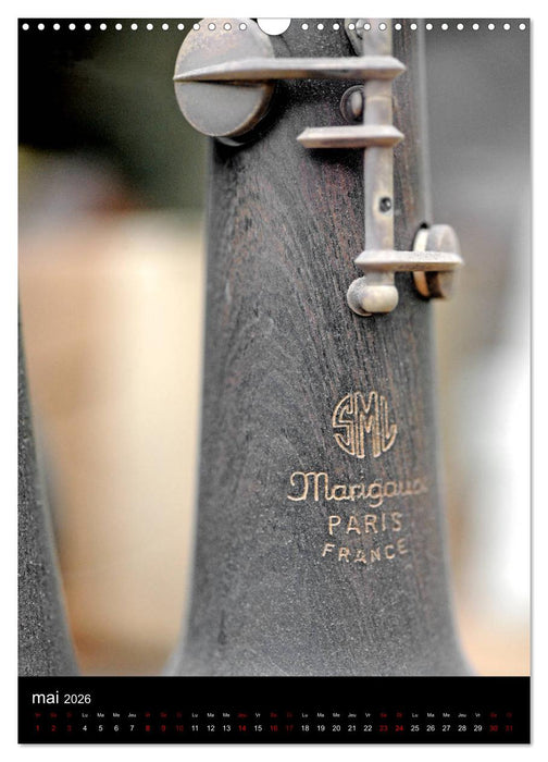 L'art du hautbois (CALVENDO Calendrier mensuel 2026)