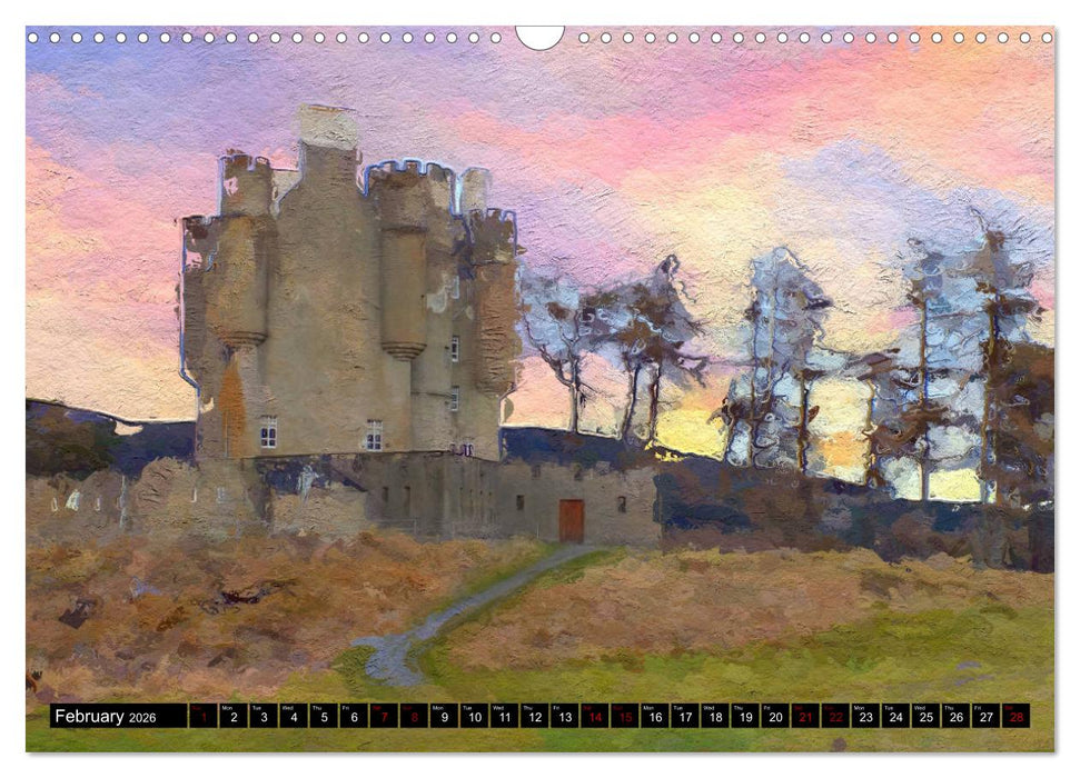 Castles of Scotland (CALVENDO Monthly Calendar 2026)