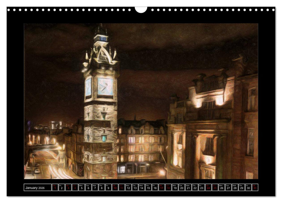 Glasgow (CALVENDO Monthly Calendar 2026)