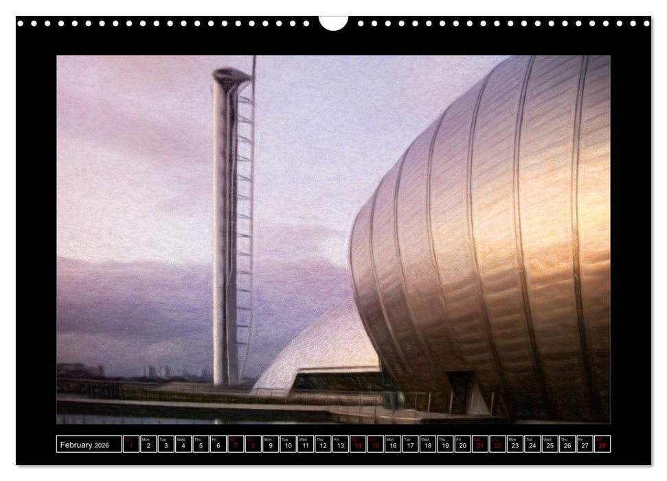 Glasgow (CALVENDO Monthly Calendar 2026)