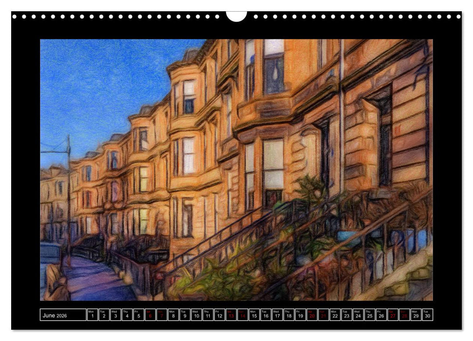 Glasgow (CALVENDO Monthly Calendar 2026)