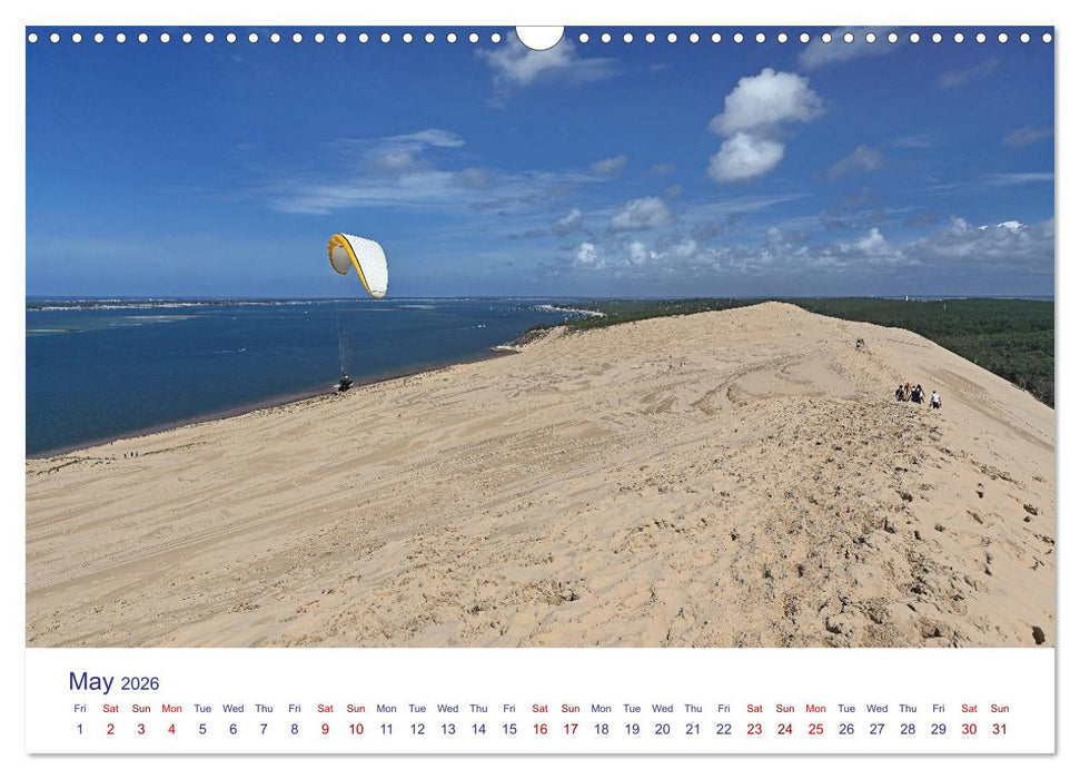 Arcachon Bay and the French Atlantic coast near Bordeaux (CALVENDO Monthly Calendar 2026)