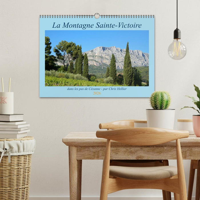 La Montagne Sainte-Victoire – dans les pas de Cézanne (CALVENDO Calendrier mensuel 2026)