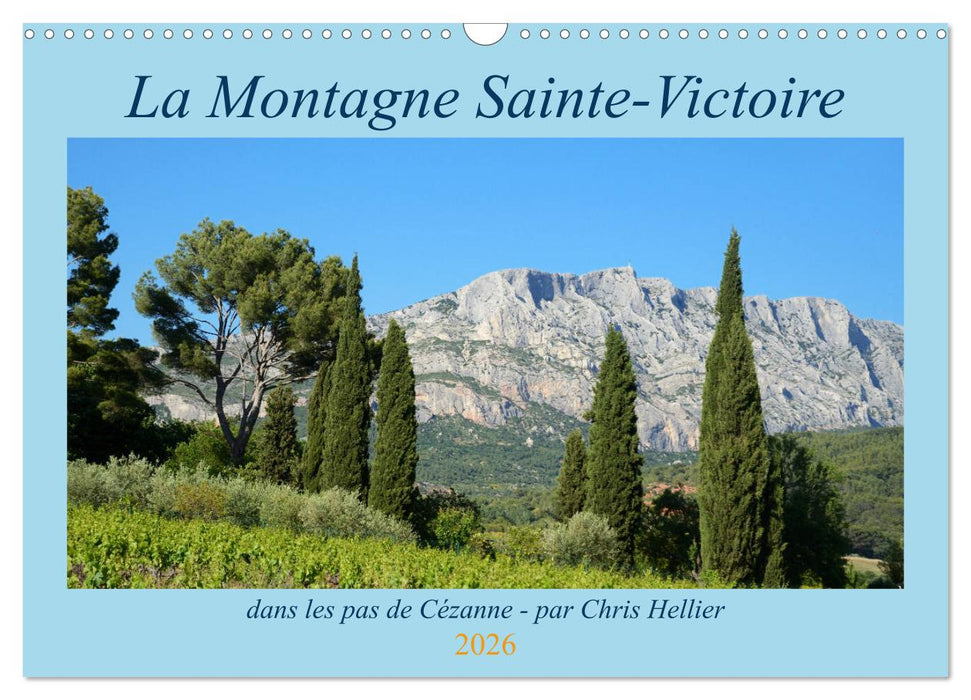 La Montagne Sainte-Victoire – dans les pas de Cézanne (CALVENDO Calendrier mensuel 2026)